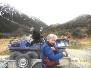 Joan Gluer at Aoraki Mt Cook